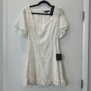 Lulus 
Morning in Mallorca White Eyelet Mini Dress